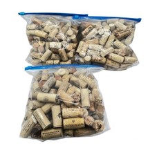 Wine Corks 320 Plus Pieces Assorted Sizes Brands Real &amp; Synthetic Used C... - £18.37 GBP