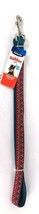 1 Count Petmate Rubber 3/4&quot; X 6&#39; Medium Red Mosaic Easy Clean Dog Leash - £17.85 GBP