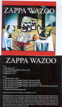 Frank Zappa - Zappa Wazoo ( 2 CD set ) ( Boston Music Hall . Boston . MA . Septe - £24.71 GBP