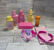 VTG Lil Precious Pretend Play Baby Powder Baby Shampoo Various Brush And Combs - £7.89 GBP