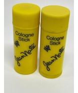 Lot of 2 Vintage Jean Naté Yellow Cologne Stick 1.25 oz - £14.93 GBP
