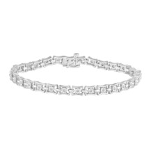 1/3CT TW Diamond Tennis Bracelet in Sterling Silver - £63.00 GBP