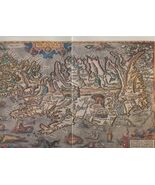 Hotel Holt Menu Relais & Chateaux Reykjavik Iceland 1993 Islandia Map Cover - $47.52