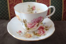Compatible with Royal Albert, Compatible with England, Cup and Saucer Yellow Pin - £42.38 GBP
