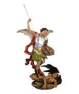 Archangel Saint Michael With Spear And Shield Trampling The Devil Statue... - $1,746.79 MXN