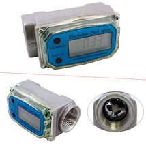 Turbine Digital Diesel Fuel Flow Meter Oval Gear Flow Gauge Bspt/Npt 1" 200L/Min - £40.76 GBP