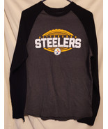 Pittsburgh Steelers Gray w/Black Long Sleeve&#39;s  Men&#39;s M shirt Team Apparel - $7.92