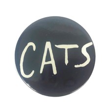 Vintage 1981 Cats Broadway Show Musical Pinback Button Andrew Lloyd Webb... - $5.74