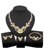HUGS &amp;KISSES xo set necklace bracelet earrings ring multi colores teddy ... - $552.47 MXN