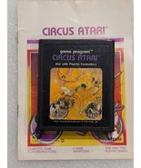 Circus Atari (Atari 2600, 1980) Video Gamr Program Untested With Manual - £6.40 GBP