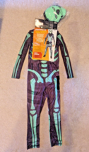Fortnite Skull Trooper COMPLETE Costume Youth size LARGE 10-12 halloween... - $24.74