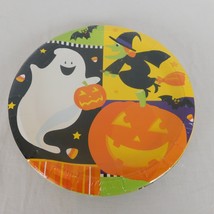 Halloween Paper Plates Sealed New 20 Count 9&quot; Diameter Ghost Witch Pumpk... - $7.85