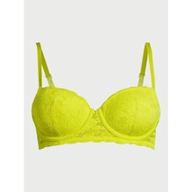 No Boundaries All Over Lace Balconette Bra with Sugarcup 38C Citrus Sizz... - £5.54 GBP