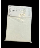 Ikea Ritva Curtains 2 Panels 1 pair 100% Cotton Tie-Backs 57" x 98" White New - £41.19 GBP
