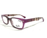 Ray-Ban RB5150 5489 Gafas Monturas Marrón Lila Redondo Completo Borde 48... - $46.38