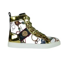 Mens High Top Shoes FIESSO by AURELIO GARCIA Chain Medusa Celebrity 2421 White image 7
