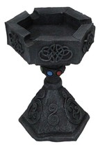 Wicca Celtic Knotwork Dark Art Hexagon Ashtray Or Votive Candle Holder S... - $21.99