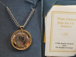 Bradford Exchange Pope Francis PRAY FOR US Pendant in Box Never Worn - £79.09 GBP