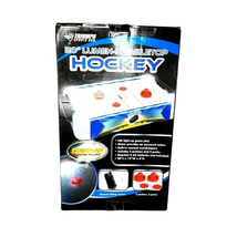 Triumph Sports Lumen-X Air Hockey Tabletop Game 20 Inch LED Gift Party Game - £22.09 GBP