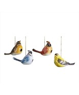 Hanging Bird House Set of 4 Jute Cardinal Blue Jay Yellow Bird Glossy Po... - £78.88 GBP