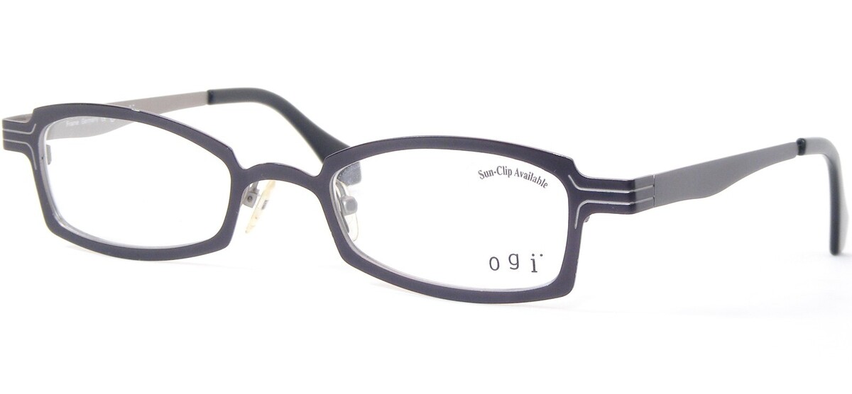 Ogi 4015 Col. 1163 Melanzana Occhiali Montatura 46-20-135mm Germania (Note) - $46.51