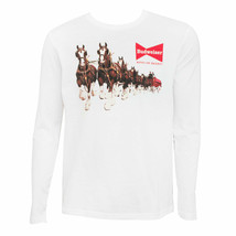 Budweiser Clydesdale Long Sleeve Tee Shirt White - $44.98+