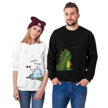 Sweatshirts Women Hoodies Teens Lovely  Pullover Matching Sweatshirt Couple Wedd - £54.31 GBP