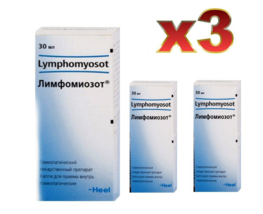 3 PACK Heel Lymphomyosot 30 ml homeopathic lymphostasis edema - $47.99