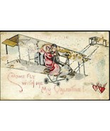 1911 Valentine L&amp;E Serie 2267 POSTCARD Aeroplane Airplane Postmarked HBG - $474.99 MXN