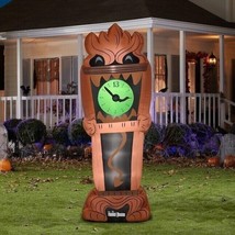 Halloween 2023 Disney 8&#39; Inflatable Animated 13 hour Haunted Mansion Clock Prop - £95.26 GBP