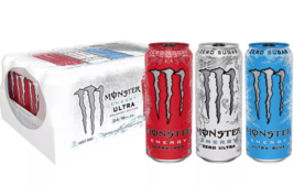 Monster Energy Ultra Variety Pack 16oz/24pk Ultra Red, Ultra Blue, Zero Ultra - £46.40 GBP