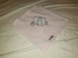 Blankets and beyond pink Gray plush fleece baby girl elephant nunu - £23.48 GBP