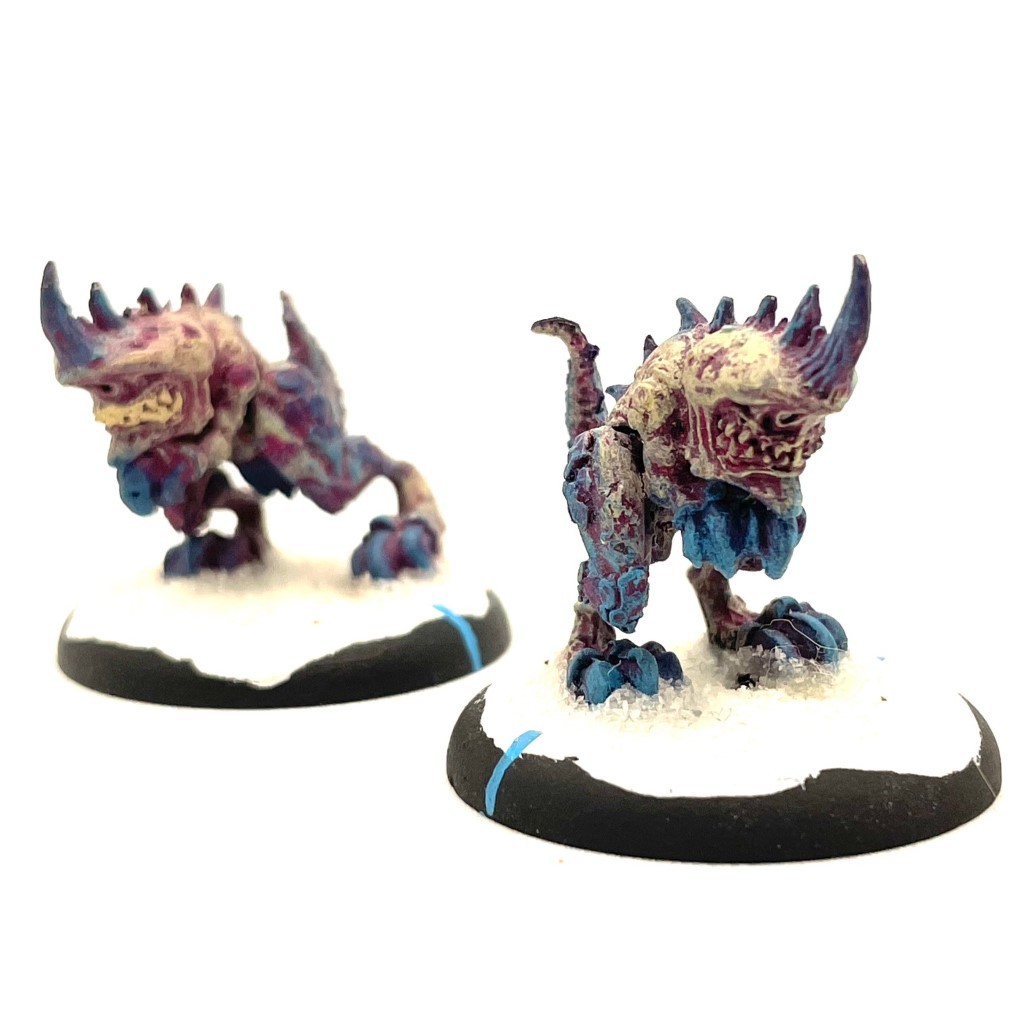 Shredders 2 Painted Miniatures Legion of Everblight Fiend Hordes - $41.99