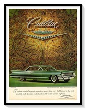 1961 Cadillac Coupe DeVille Print Ad Vintage Magazine 60s Car Advertisement - $9.70
