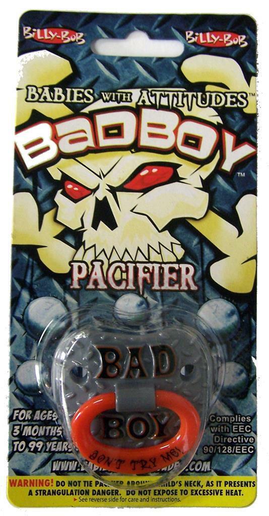BILLY BOB BAD BOY CHILDRENS PACIFIER  baby pacifer teether TODDLER CHILD - $6.60
