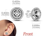 Silver earring inlay stones double hoop women earring fashion high quality jewelry thumb155 crop
