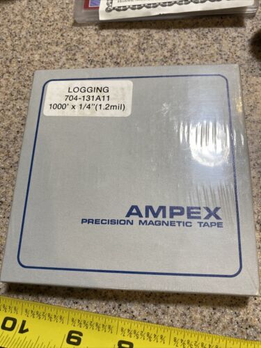 Ampex 704-131A11 Reel To Reel 1/4” x 1000&#039; Precision Magnetic Tape -Logging Seal  			