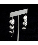 Sterling Silver .925 Three Heart Drop Earrings Great Gift for Her! - $250.70 CAD