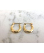 Pr Womens 14K Yellow Gold Hoop Earrings, 1.0g E1077 - €98,41 EUR