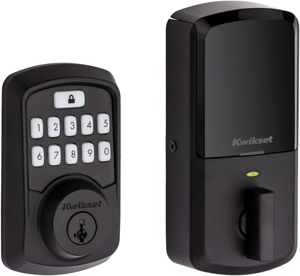 The Iron Black Kwikset 99420-003 Aura Bluetooth Programmable Keypad Door... - $154.94