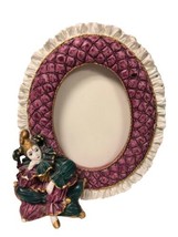 Vtg Musical “Memories” Oval 6.25” Picture Frame Jester Victoria Impex Ta... - $24.74