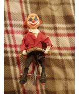 VINTAGE Toy Circus Clown on Unicycle Tight Rope CELLULOID incomplete - €12,10 EUR
