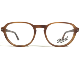 Persol Eyeglasses Frames 3053-V 9006 Terra di Siena Brown Round 52-19-145 - £81.85 GBP