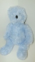 Steven Smith plush light blue shaggy fur teddy bear black thread nose - $19.79