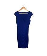 Ralph Lauren Women&#39;s Purple Midi Cocktail Dress Cap Sleeves Ruched Size 6 - $27.10 CAD
