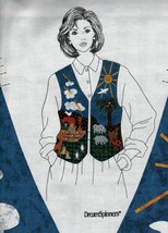 Adult Dreamspinners Cranston Noah's Ark Fabric Panel Vest Sew Pattern 6-20 - $12.99