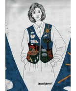 Adult Dreamspinners Cranston Noah&#39;s Ark Fabric Panel Vest Sew Pattern 6-20 - £10.17 GBP