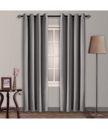 Set Of 2 Panels, 52 X 84 Inches, Snitie Grey Velvet Blackout Curtains With - £40.10 GBP