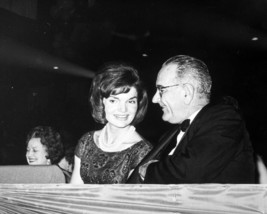 First Lady Jackie Kennedy with Vice President Lyndon Baines Johnson Photo Print - £6.98 GBP+