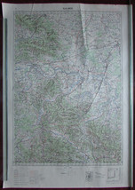 1960 Original Military Topographic Map Slavonski Brod Croatia Yugoslavia... - $39.07